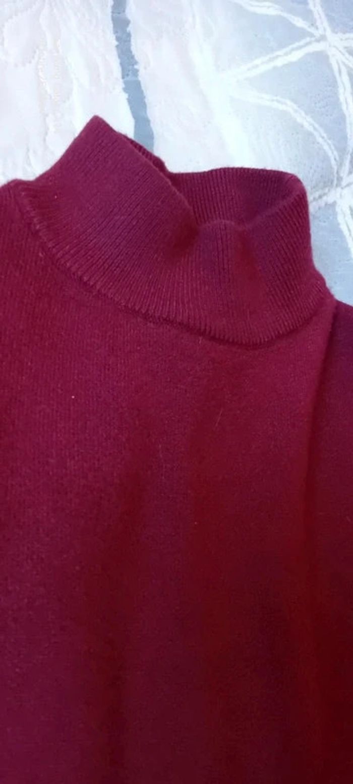 Robe pull longue col montant bordeaux  femme 34/36 - photo numéro 11