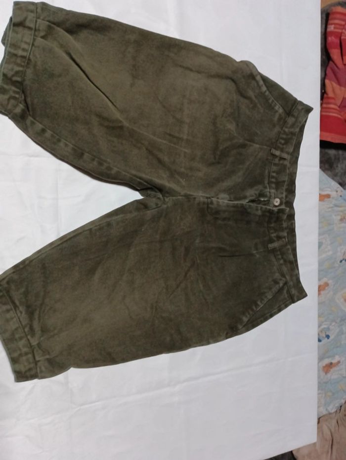Bermuda en jeans homme Chasse Le Chameau taille 46 rétro vintage ancien