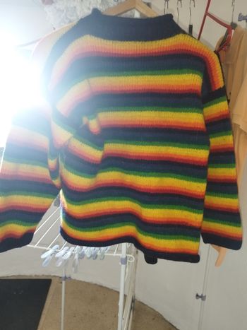 Pull multicolore péruvien