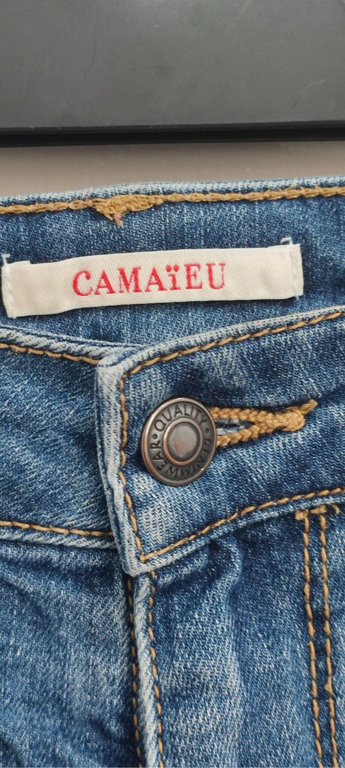 Short en jean Bleu Camaïeu - Taille 40 - photo numéro 6