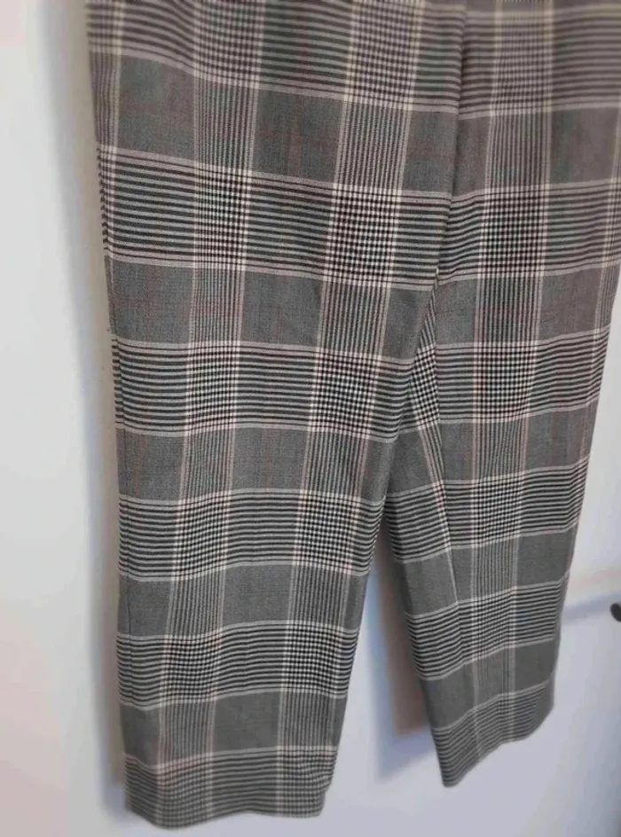 pantalon habillé  a  carreaux  gris taille 38 - photo numéro 6