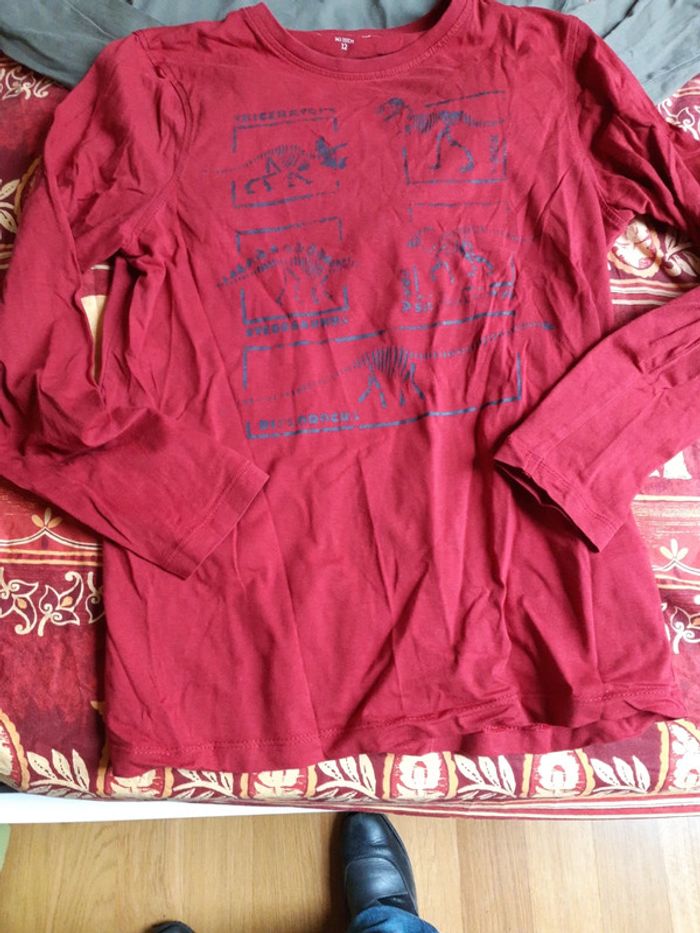 lot 3 tee-shirts manches longues 12 ans - photo numéro 2