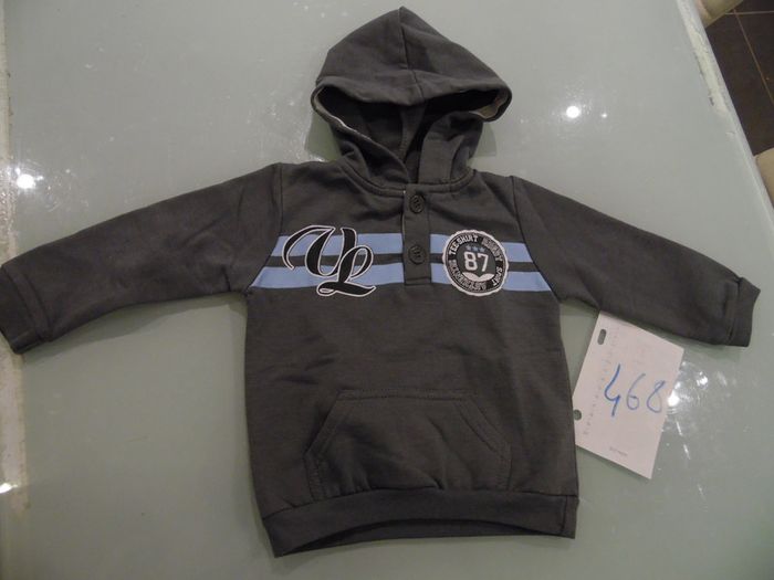 gilets 18 mois a capuche gris les petit babies