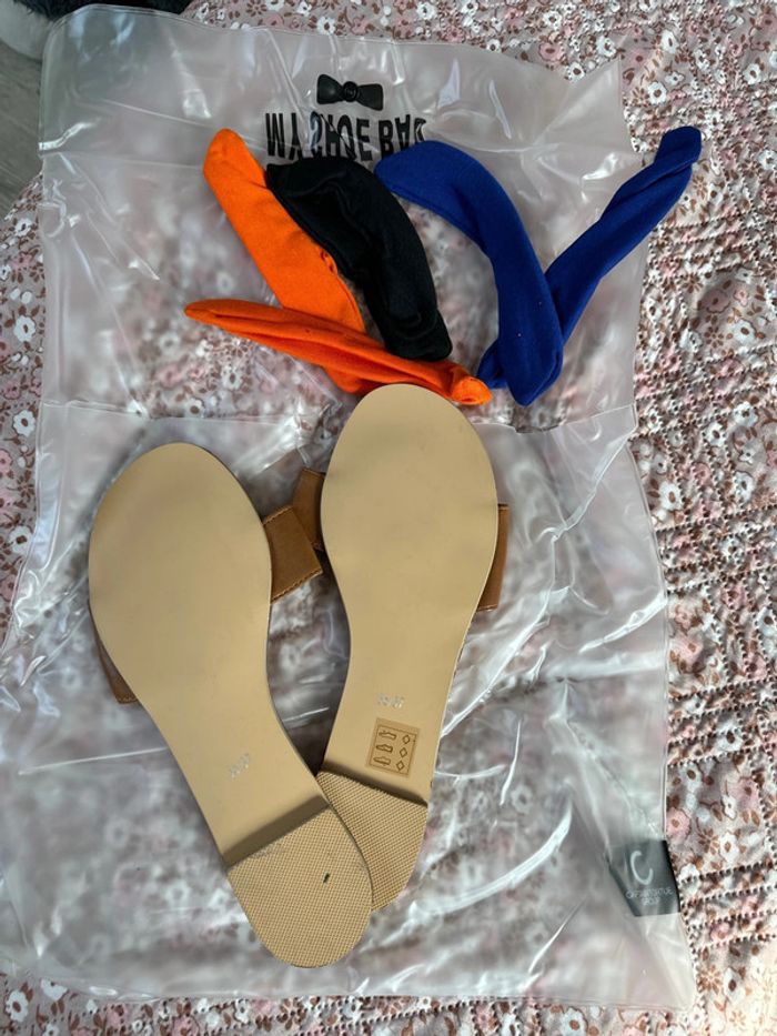 Mules 36/37 avec noeuds interchangeables neuves - photo numéro 4