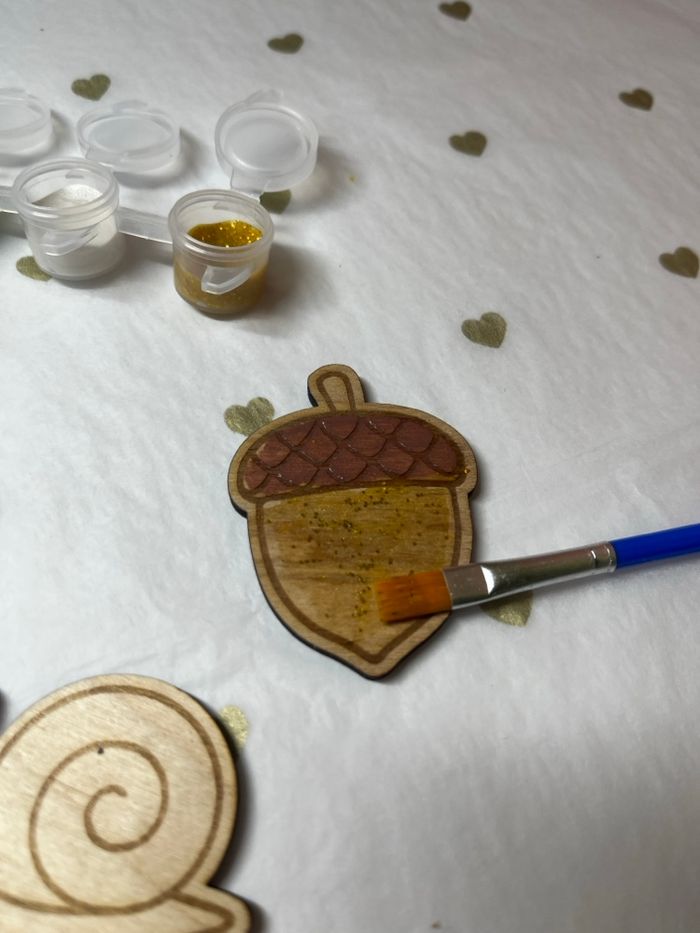 Kit créatif d’automne à peindre – Guirlande en bois à décorer (norme enfant) - photo numéro 4