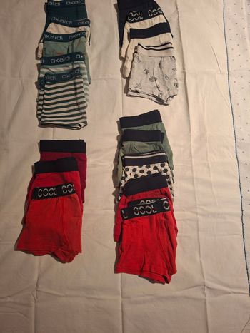 Lot de 17 boxer taille 4-5 ans