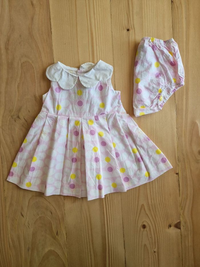 Robe + Bloomer Jacadi 6 mois