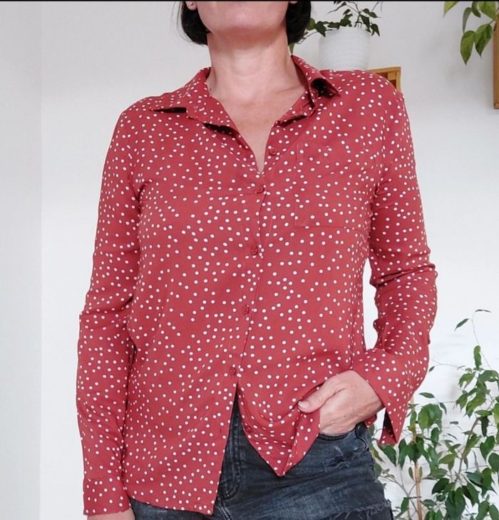 Chemise à pois terra cotta - photo numéro 4