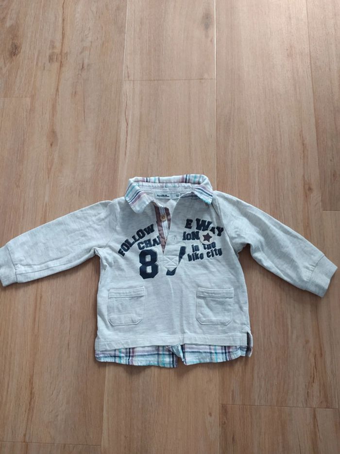 T-shirt manches longues tape à l'oeil 18 mois