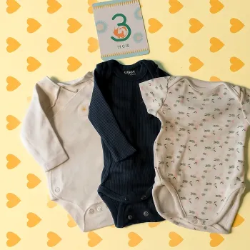 Lot de 3 bodies bébé Taille 3 mois Kiabi