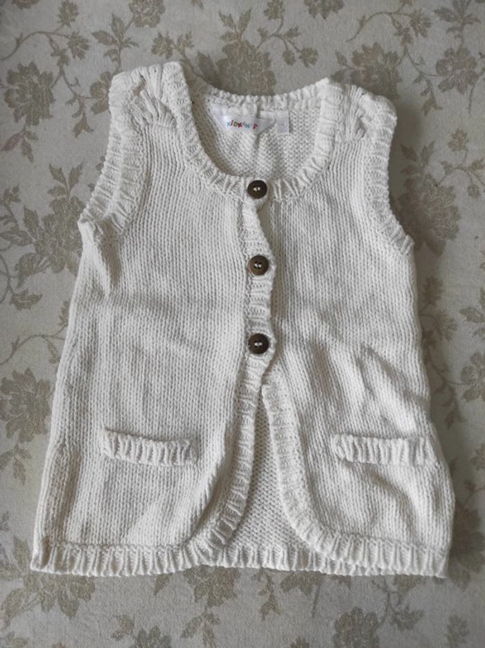 Gilet long fille 12 mois