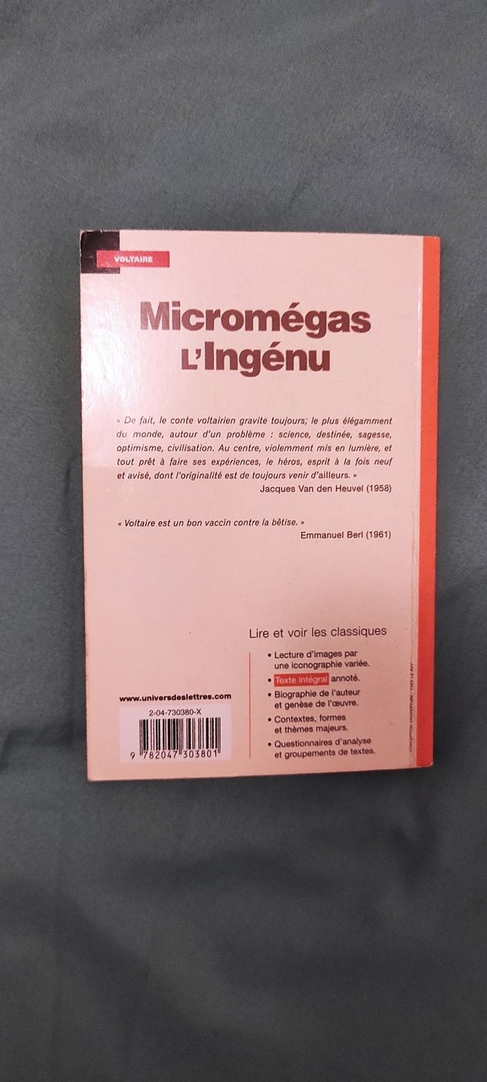 Micromégas l'Ingénu de Voltaire - photo numéro 2