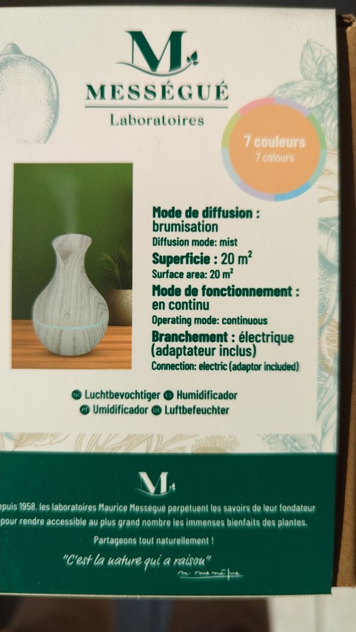 Humidificateur d'air Mességué