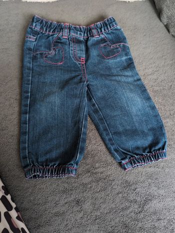 Jeans large fille 9 mois