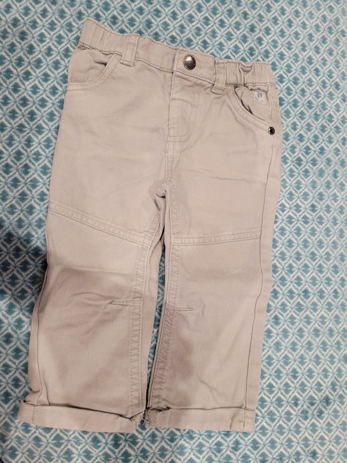 Ensemble T-shirt manches longues + jean 18mois - photo numéro 3