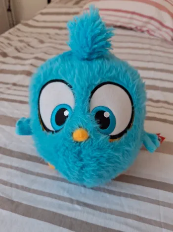 Peluche bleu angry birds oiseau bleu
