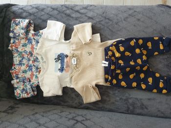 Lot 6M Tape à l’Œil – 4 pièces bébé mixte (fille ou garçon)
