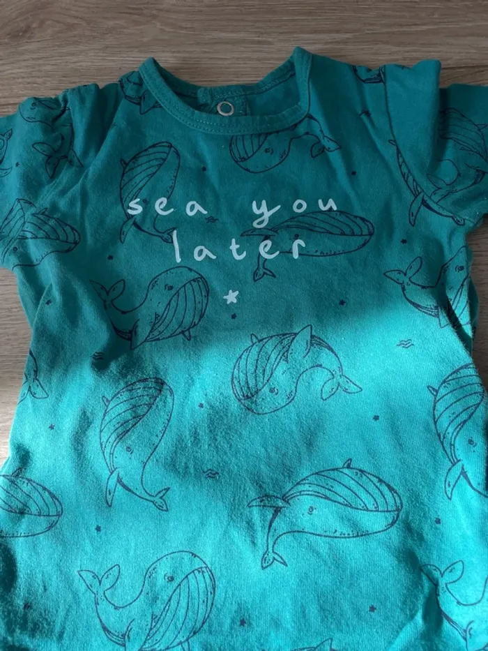 Pyjamas vert baleine - photo numéro 2