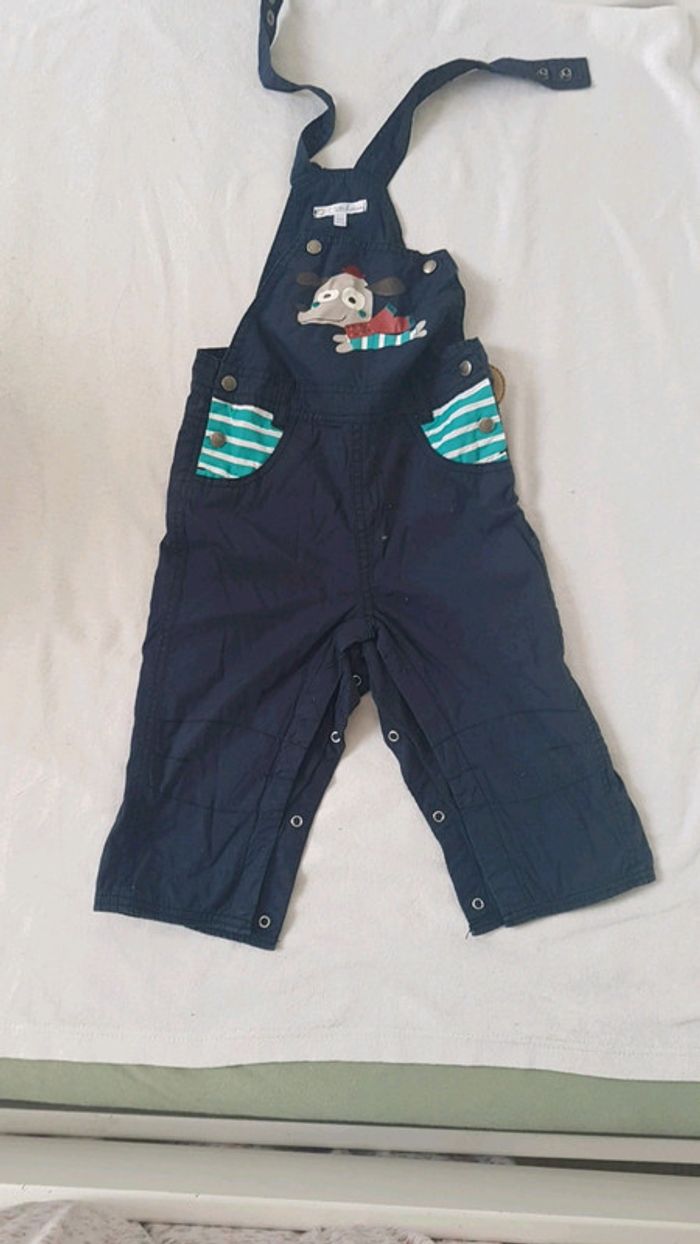 Salopette garçon bleu marine