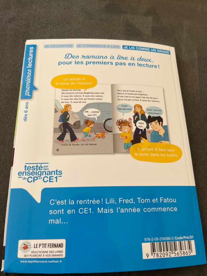 Livre premières lectures la bande du ce1 vive la rentrée - photo numéro 3