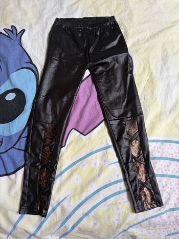 Legging effet cuire fille 11/12 ans 