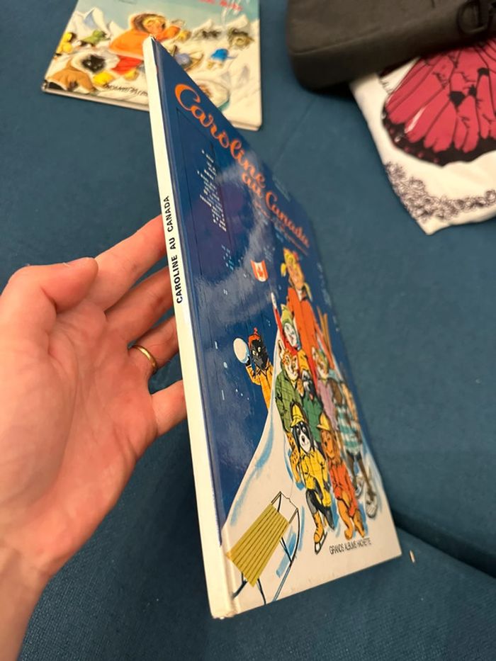 1968 Livre ancien Grands albums Hachette Caroline au Canada vintage ancien - photo numéro 8