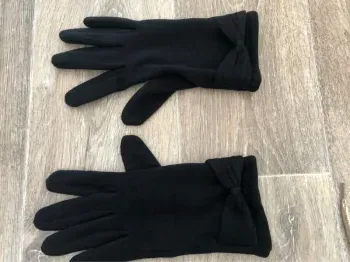 Gants noir fourré