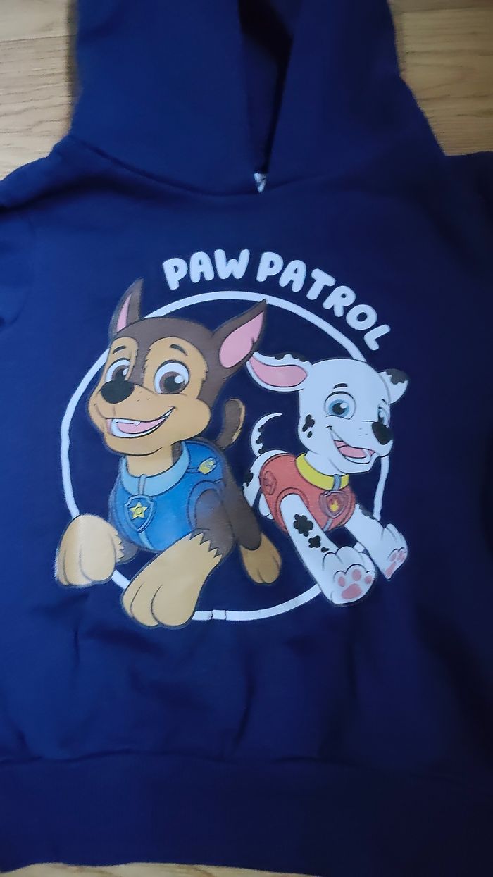 Sweat à capuche pat patrouille 3 ans - photo numéro 2