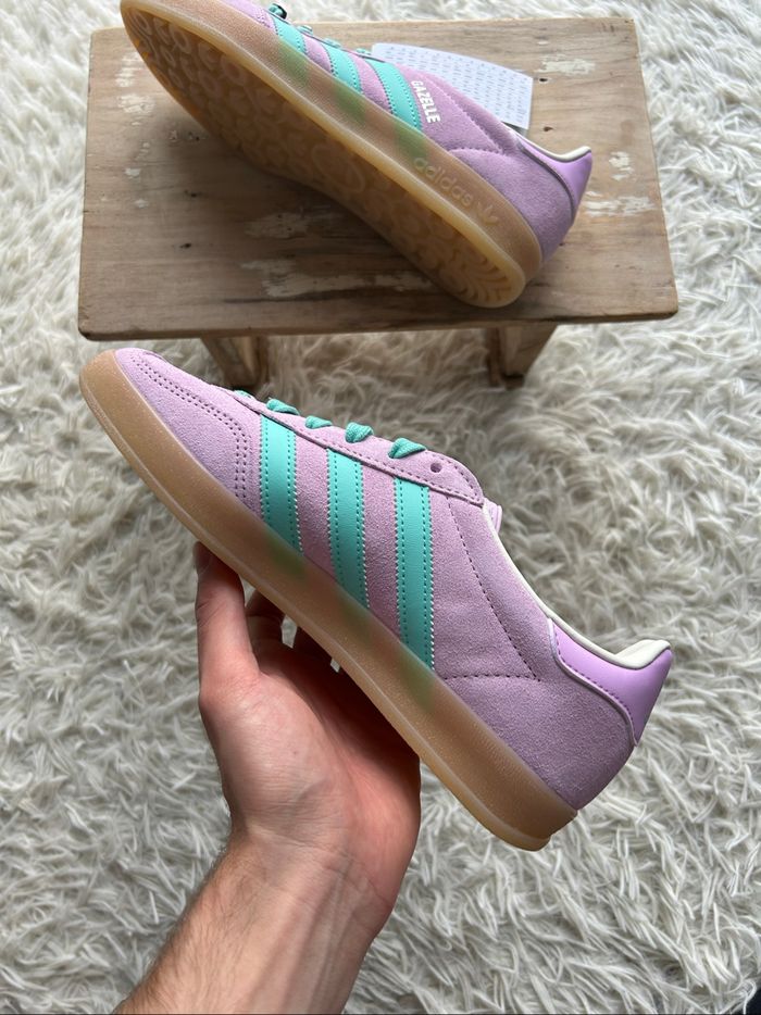 Adidas Originals Gazelle - bliss lilac / acid mint / off white - photo numéro 2