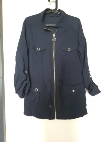 Veste saharienne bleu marine