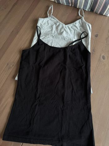Lot de 2 top gris et noir taille m