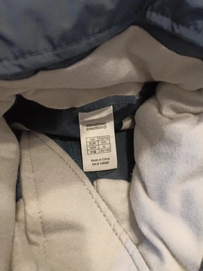 Veste de ski bleu marine et beige homme XXL - photo numéro 3