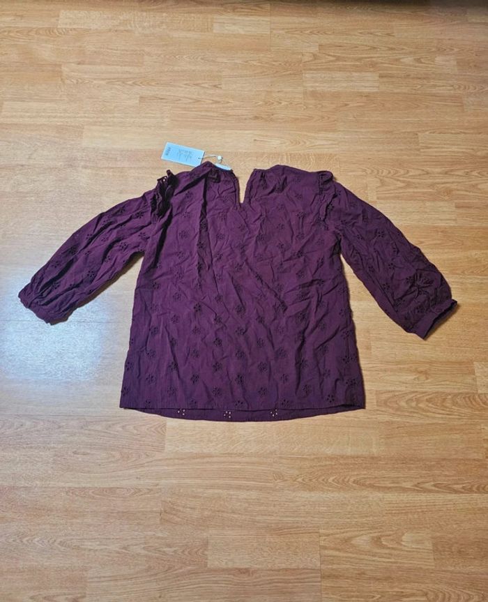 Magnifique blouse prune - photo numéro 4
