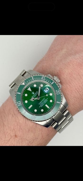 Montre automatique neuve vert sub 