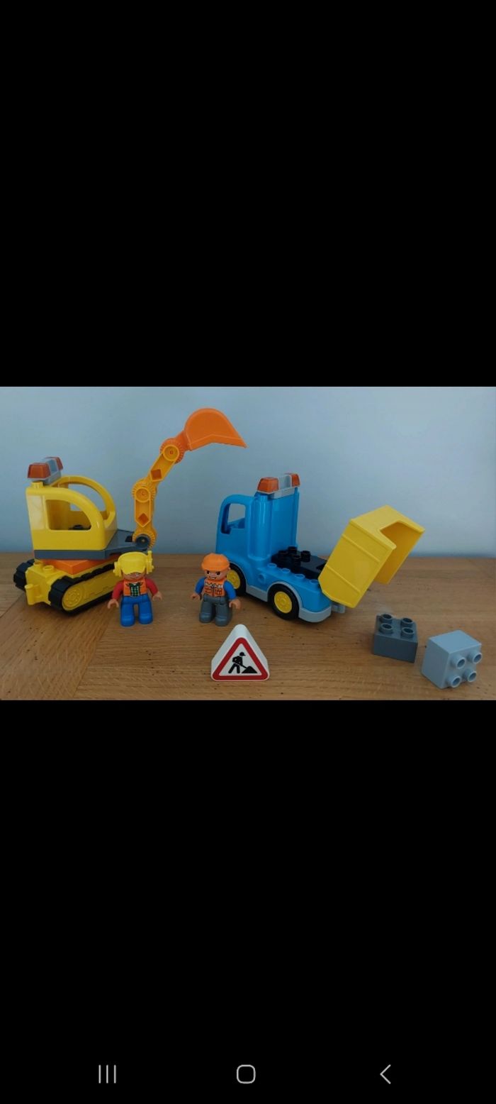 Camion et pelleteuse Réf 10812 Lego Duplo