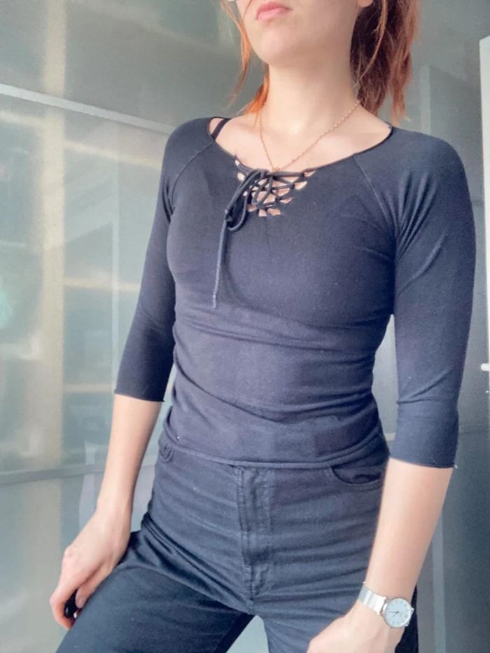 Tee-shirt Zara manche 3/4 - photo numéro 14