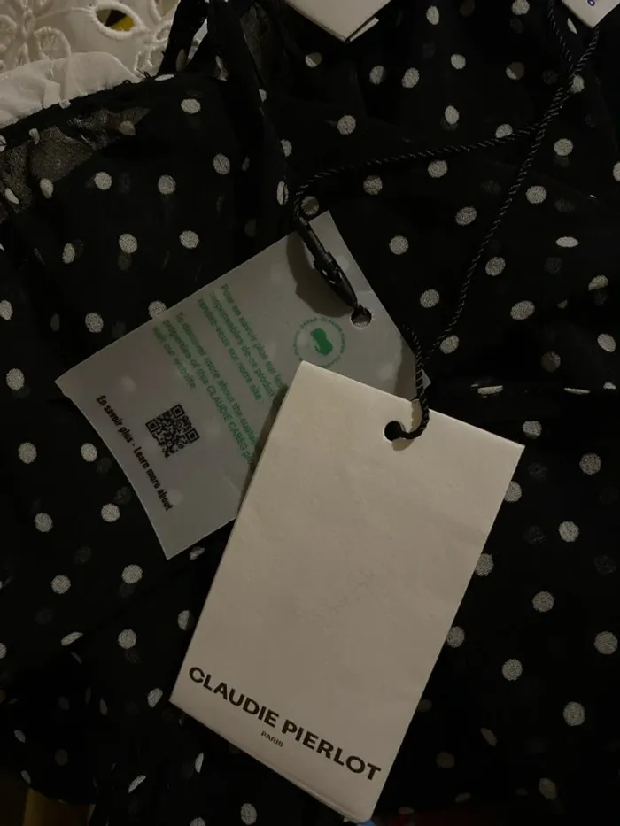 Blouse Claudie Pierlot Avec Col Claudine Taille 36-38 - photo numéro 15