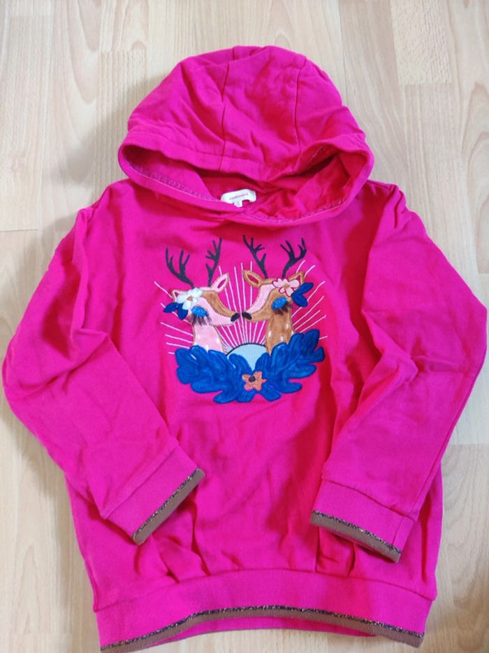 Sweat à capuche catimini taille 8 ans