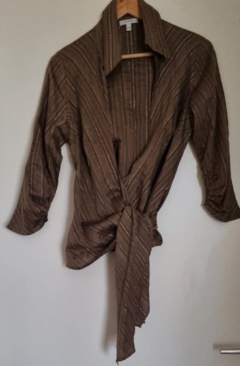 Chemisier cache coeur kaki