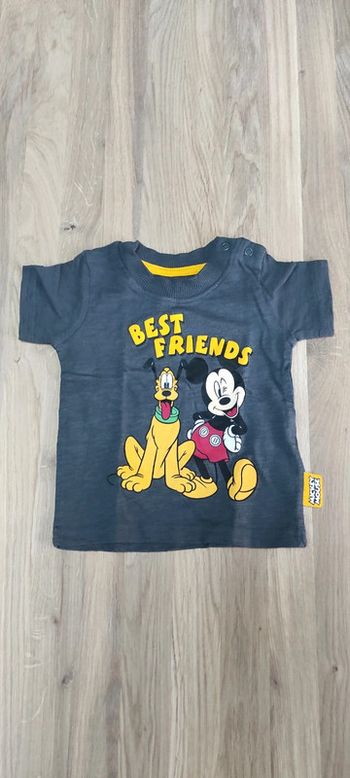 Tee shirt Mickey 0-3 mois 62 cm