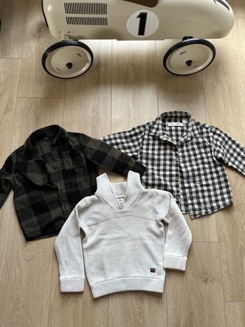 Pulls chemise épaisse hiver 2 ans 24 mois tao Zara
