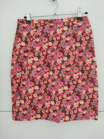 Jupe fleurie coton taille 38