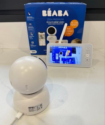 BÉABA Babyphone écoute-bébé caméra Vidéo Zen Premium V2.