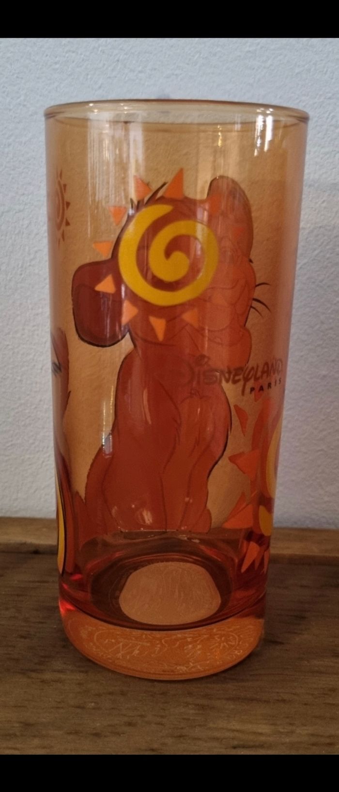 Verre Disneyland Simba roi lion - photo numéro 2