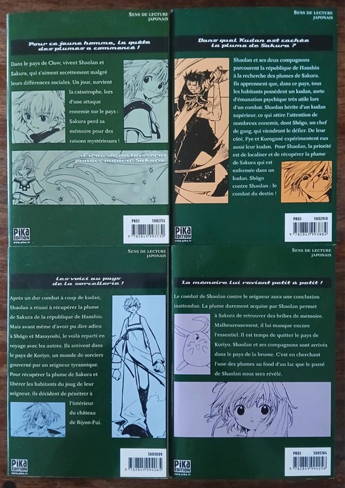 Tsubasa Chronicle Reservoir Tomes 1 a 10 Clamp Français 🇨🇵 - photo numéro 3