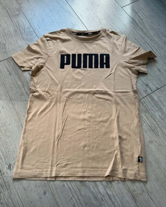 T shirt beige puma 14ans