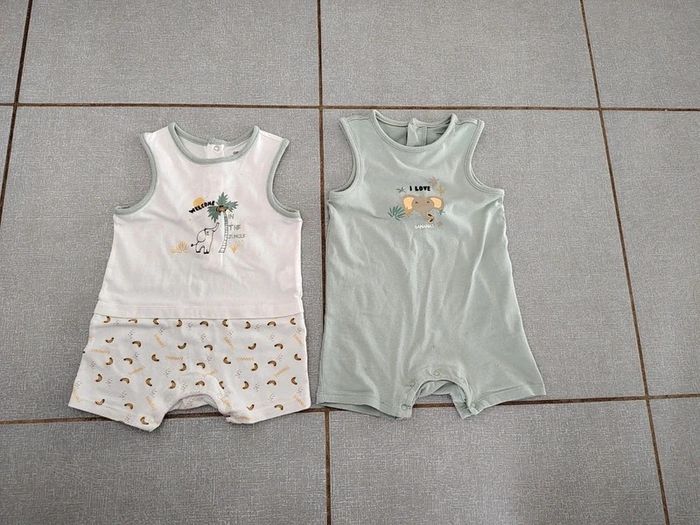 Lot de 2 combishort Orchestra T.12 M