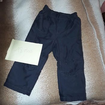 Pantalon bébé fille ou garçon mixte noir 18 mois