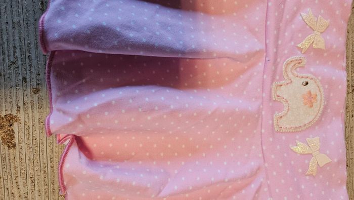 Jupe maillot rose clair avec points blancs, 18 mois/2ans - photo numéro 3