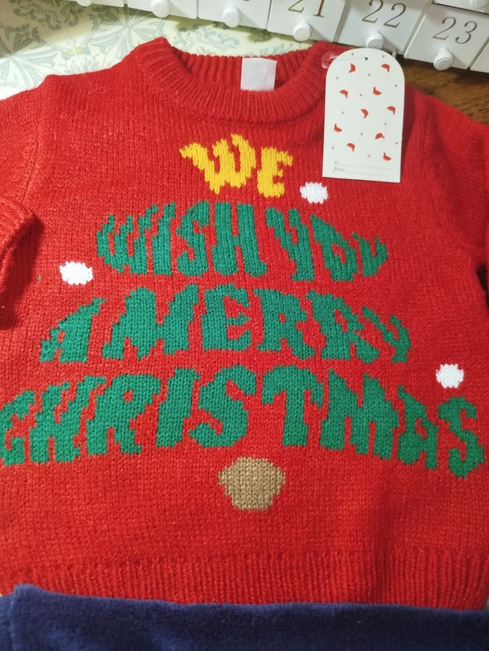 Lot de pull de Noël bébé T.9mois - photo numéro 6